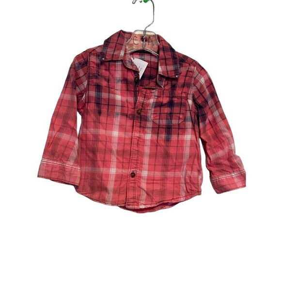 Upcycled Distressed Ombre “Thankful” Boutique Long Sleeve Size 18m - Picture 3 of 4